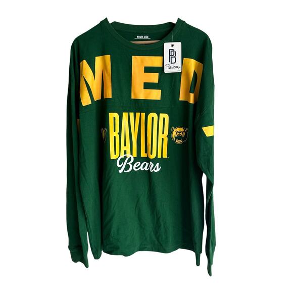 Baylor Bears Pressbox Yasmin Long Sleeve Crew Neck One Size NEW - Picture 2 of 8